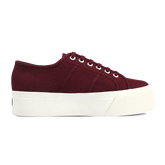 Superga 2790 Flatform Red Bordeaux Full Avorio